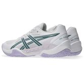 ASICS Powerbreak White / Foggy Teal Junior Netball Trainers