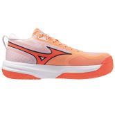 Mizuno Neo Jump Flamingo Coral/Lava Orange/White Netball Trainers