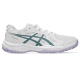 ASICS Upcourt White / Foggy Teal Junior Netball Trainers