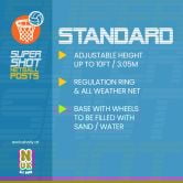 NUK Super Shot Standard Netball Post