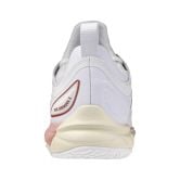 Mizuno Luminous 3 White/Rose Elegance/Lava Falls Netball Trainers