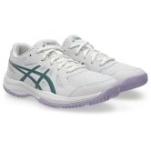 ASICS Upcourt White / Foggy Teal Junior Netball Trainers