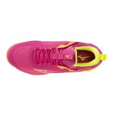 Mizuno Neo Luminous 3 Pink Tetra/Fortune Yellow Netball Trainers