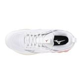 Mizuno Luminous 3 White/Rose Elegance/Lava Falls Netball Trainers