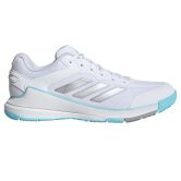 Adidas Netcourt Pro White / Silver Metallic / Grey Netball Trainers