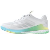Adidas Netcourt Elite White / Silver Metallic / Mint Netball Trainers