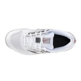 Mizuno Stealth Star 3 Junior White/Black/Fiery Red Netball Trainers