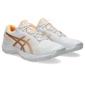 ASICS Academy 10 White / Rose Gold Netball Trainers