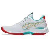 ASICS Ballistic FF 4 White/Sea Glass Netball Trainers - Limited Edition