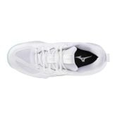 Mizuno Momentum Pro White/Blue Tint Netball Trainers