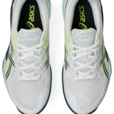ASICS Powerbreak White / Raw Indigo Junior Netball Trainers