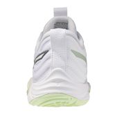 Mizuno Momentum Elite White/Balsam Green/Ambrosia Netball Trainers