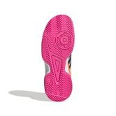 Adidas Netcourt K Junior White / Lucid Pink / Carbon Netball Trainers