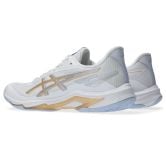 ASICS Ballistic FF 4 White/Champagne Netball Trainers