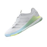 Adidas Netcourt Elite White / Silver Metallic / Mint Netball Trainers