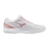 Mizuno Cyclone Speed 5 White/Rose Elegance/Lava Falls Netball Trainers