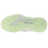 Mizuno Stealth Neo 2.1 White/Aqua Gray Netball Trainers