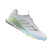 Adidas Netcourt Elite White / Silver Metallic / Mint Netball Trainers