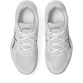 ASICS Upcourt White / Foggy Teal Junior Netball Trainers