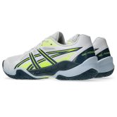 ASICS Powerbreak White / Raw Indigo Junior Netball Trainers