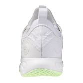 Mizuno Luminous Elite White/Aqua Gray/Ambrosia Netball Trainers