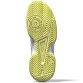 Adidas Netcourt K Junior White / Silver Metallic / Frozen Lemon Netball Trainers