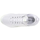 Mizuno Luminous Elite White/Aqua Gray/Ambrosia Netball Trainers