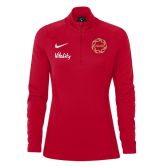 Nike England Roses ¼ Zip Midlayer Red | Womens