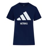 Adidas Women's Netball Logo Tee | Navy