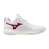 Mizuno Momentum Pro White/Rose Elegance/Lava Falls Netball Trainers