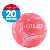 Gilbert Pulse Pink Netball Multi-Buy x20