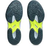 ASICS Powerbreak White / Raw Indigo Junior Netball Trainers