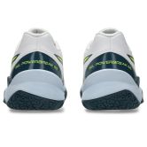 ASICS Powerbreak White / Raw Indigo Junior Netball Trainers