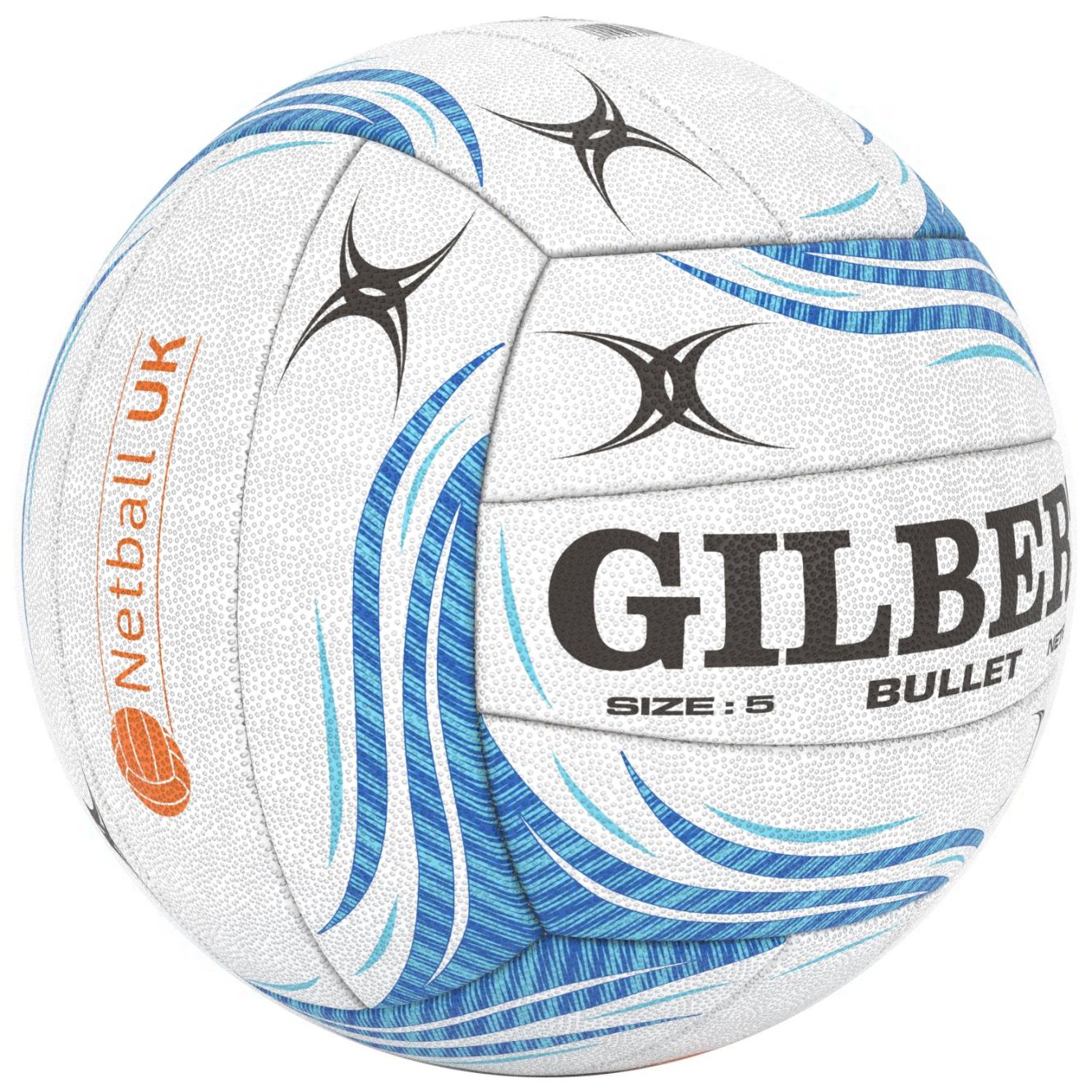 Gilbert Bullet Netball White/Blue Multi-Buy | Buy More, Save More ...