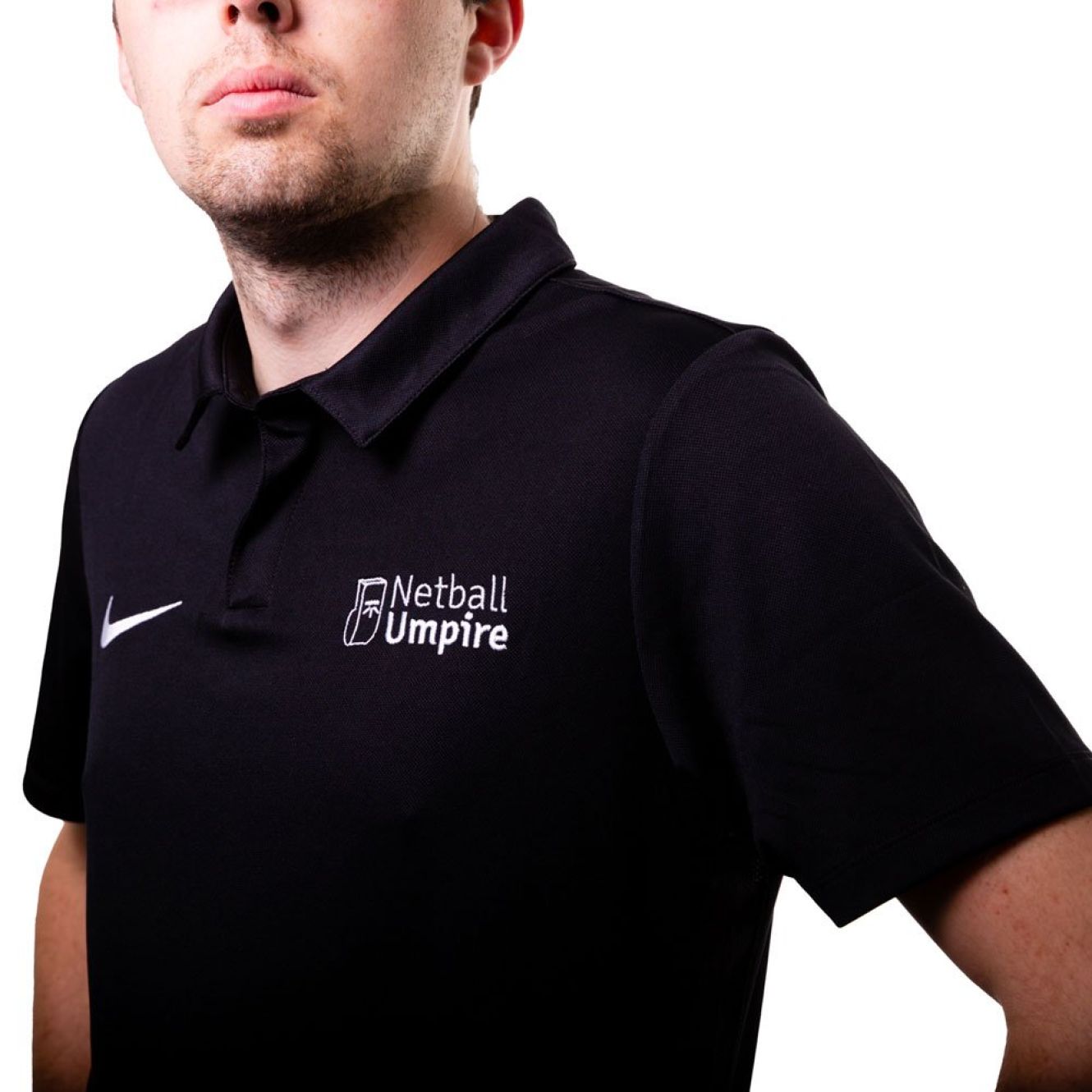 Nike Men's Black Umpire Polo Netball UK