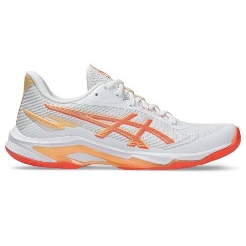 Amart Sports Amart Netball Shoes ASICS Ballistic FF White/Vivid