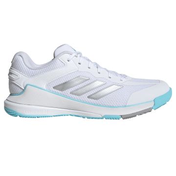 Adidas Netcourt Pro White / Silver Metallic / Grey Netball Trainers