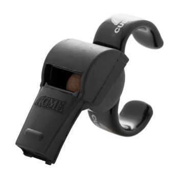 ACME Thunderer Metal Matt Black XL Fingergrip Whistle