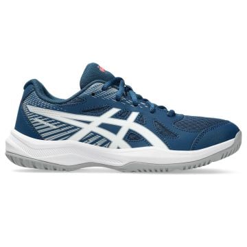 ASICS Upcourt Mako Blue / White Junior Netball Trainers