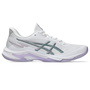 ASICS Ballistic FF 4 White / Dahlia Netball Trainers