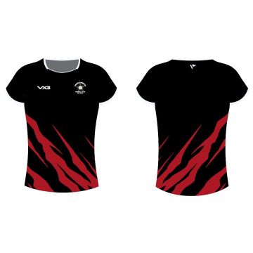 Saddleworth Netball Club VX3 Black Court Tee | Youth