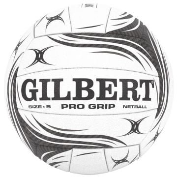 Gilbert Pro Grip Netball White/Black