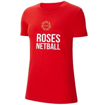 Nike England Roses Red Cotton Tee | Womens