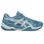 ASICS Powerbreak Saba Blue / White Junior Netball Trainers